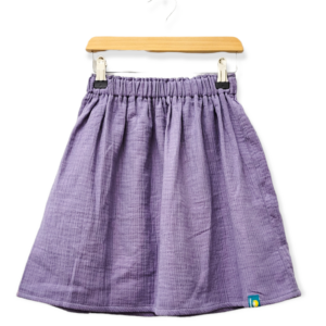 Musselinrock 'Lurexfäden flieder'