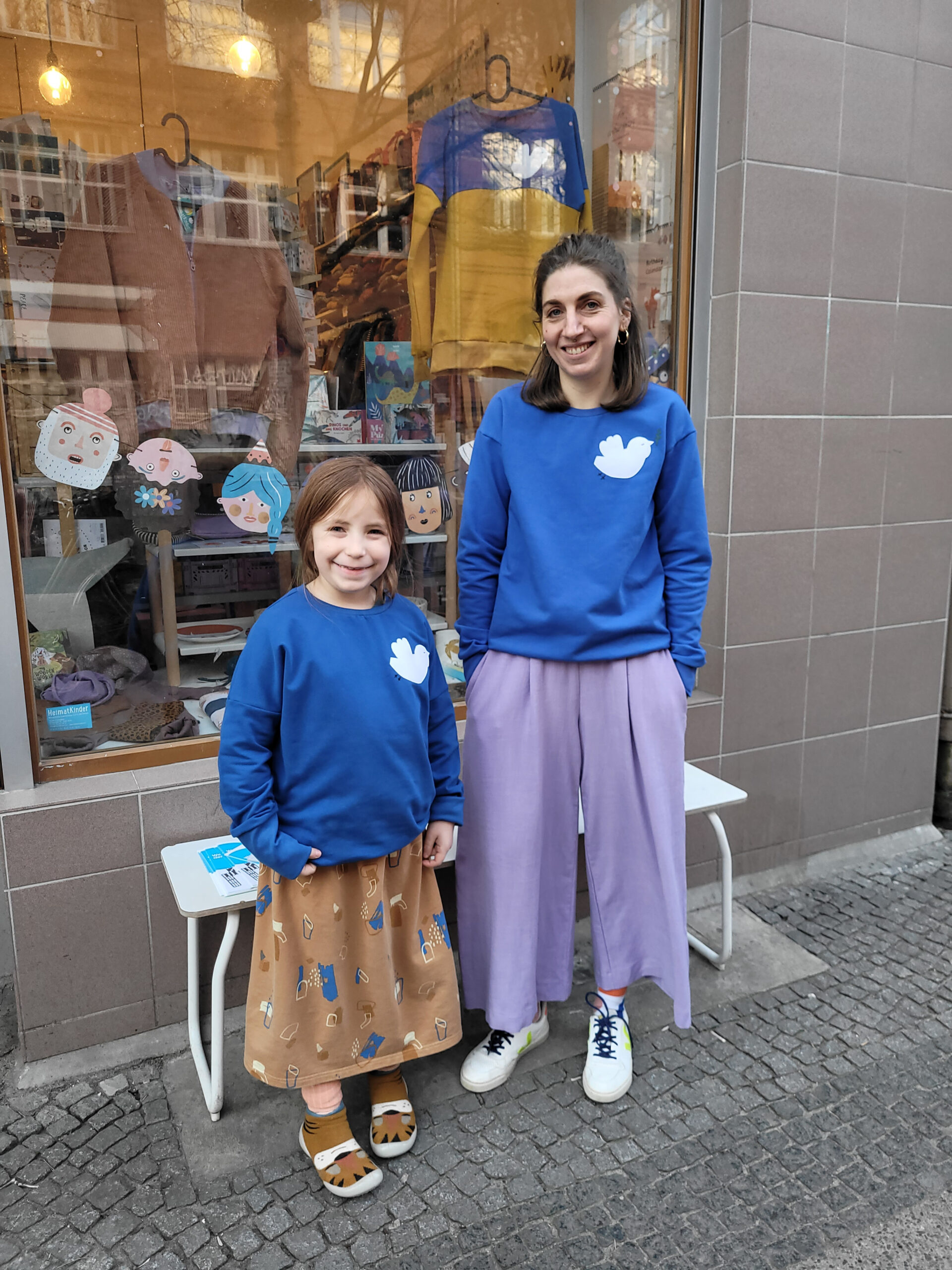 Culotte Viskose-Leinen Damen flieder – Bild 3