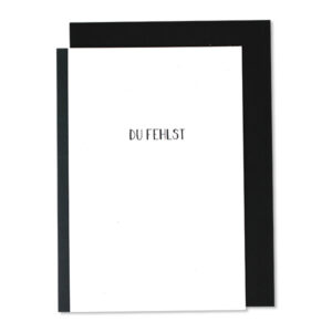 Klappkarte 'Trauer – Du fehlst' AvaundYves