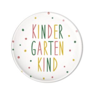 Button 'Kindergartenkind, Konfetti pink-grün-senf' AvaundYves