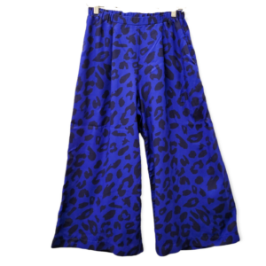 Culotte gemusterte Viskose Damen urban-leo-knallblau