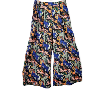 Culotte gemusterte Viskose Damen Leopard im Dschungel