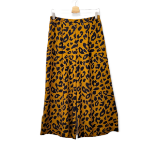 Culotte gemusterte Viskose Damen urban-leo-gold