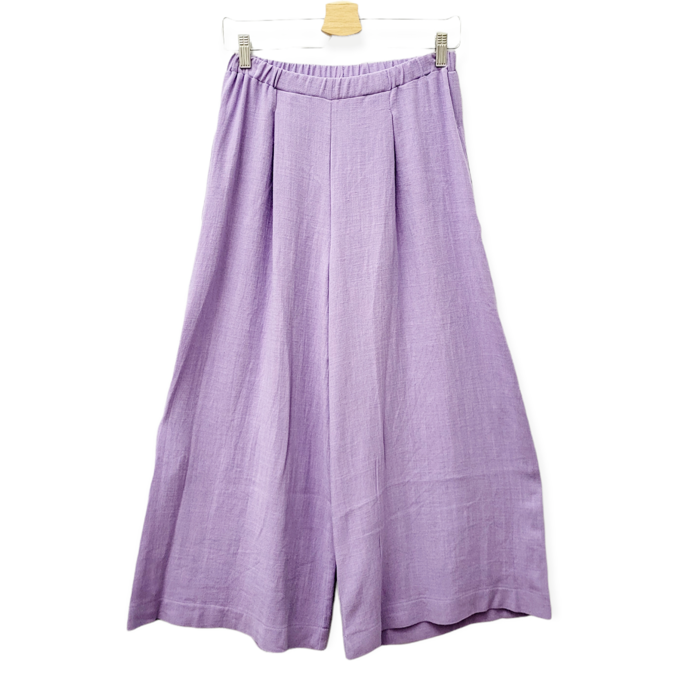 Culotte Viskose-Leinen Damen flieder – Bild 4