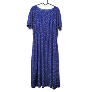 MidiKleid aus Viskose Blümchen blau