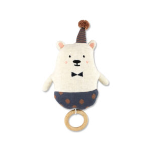 Strickspieluhr 'Eisbär mit Hütchen (Melodie: "when you wish upon a star“)' AvaundYves