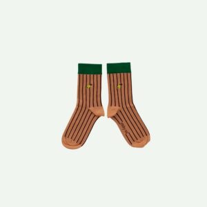 Sticky Lemon Strümpfe 'stripes | french pink + vin rouge'