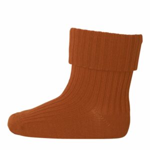 MP Denmark Baumwolle Ripp Baby Socken 'Rust'