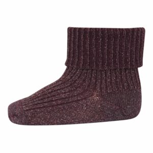 MP Denmark Ida Glitzer Socken 'Dark Purple'