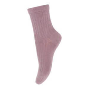 MP Denmark Baumwolle Rib Socken 'Elderberry'