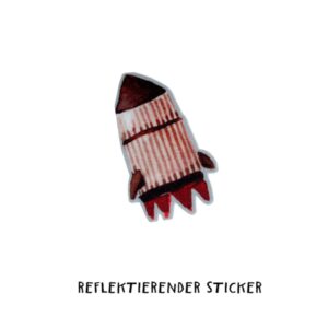 Reflektierender Sticker 'Rakete'-3er Set von halfbird