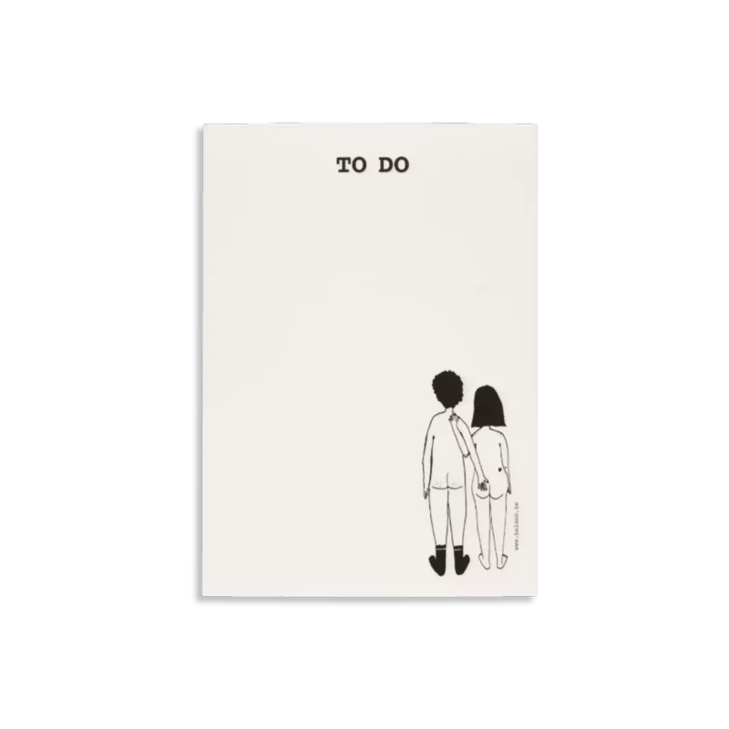 helen b Schreibblock 'naked couple back'