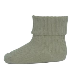 MP Denmark Baumwolle Ripp Baby Socken 'Desert Sage'