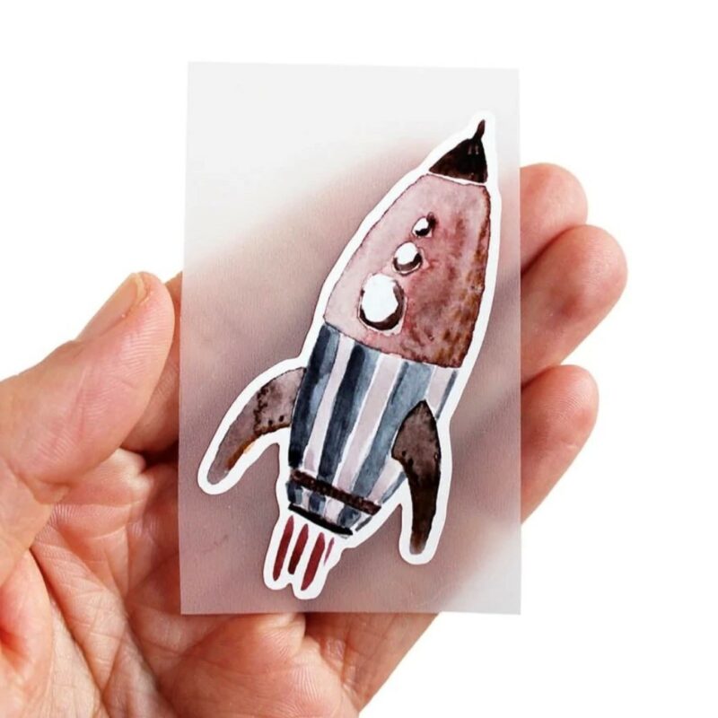 Bügelbild 'Rakete' von Halfbird