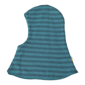 Joha Schlupfmütze Merinowolle ' Ringel blau '