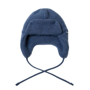 Joha (Baby)Mütze Wollfleece 'blau'