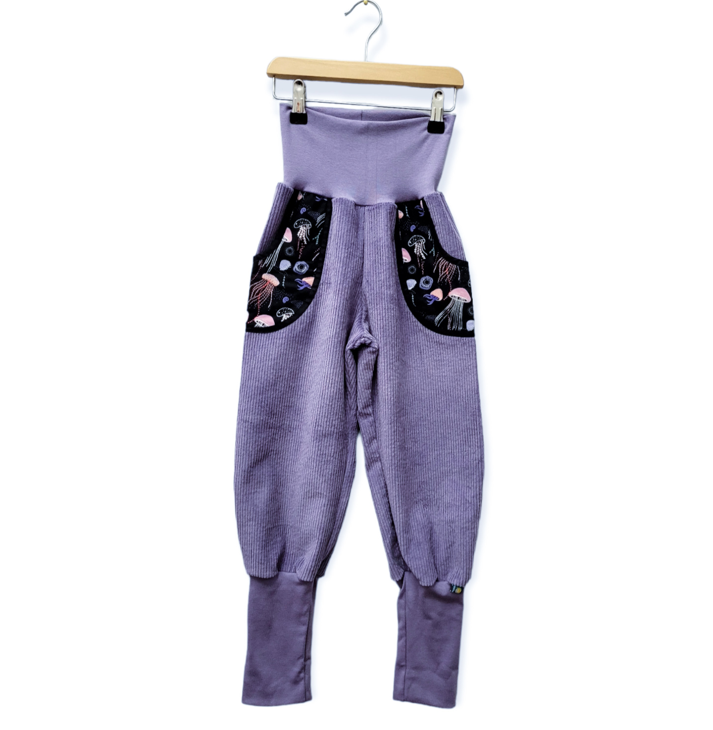 Mitwachshose 'Flieder mit Quallen Taschen'