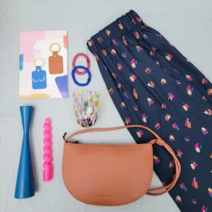 Viskoserock 'Beryl night' Midilänge