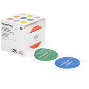 PAPER POETRY Sticker 'Happy Birthday Kreise'
