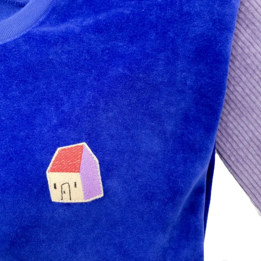 Oversize Pullover knallblau Nicki Haus – Bild 2