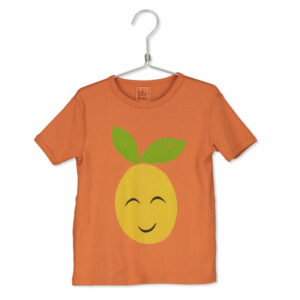 Lötiekids T-Shirt 'SMILEY GRAPEFRUIT / ORANGE' Einzelstück 10/ 11 Jahre