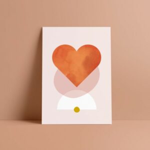 STUDIO SANDRINE Postkarte 'Herz'