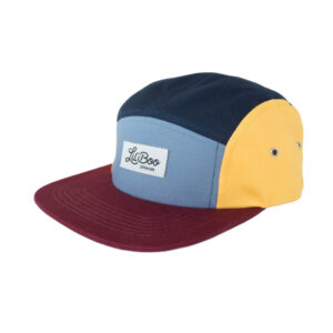Lil' Boo Kappe 'Block Burgundy 5 Panel'
