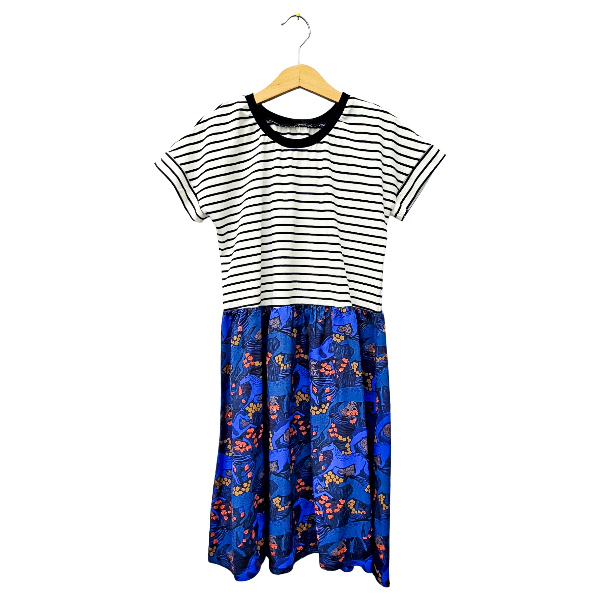 Passenkleid kurzarm 'Pferde Viskose'