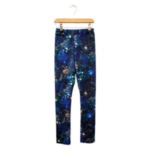 Leggings 'Galaxy blau grün'