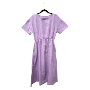 MidiKleid aus Musselin 'leuchtendes Flieder'