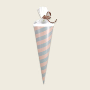 (Geschwister)Schultüte 'Streifen minzblau/rose, 35 cm' AvaundYves