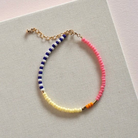 SanSan Perlenarmband LENTE 'pink - citrus - sailor stripes'