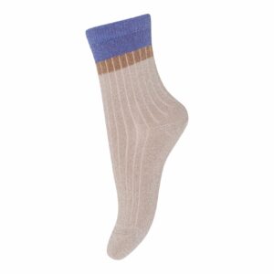 MP Denmark Norma Glitter Socken 'Aster Purple'