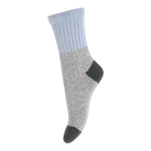 MP Denmark Socken 'block colour - light grey mel.'