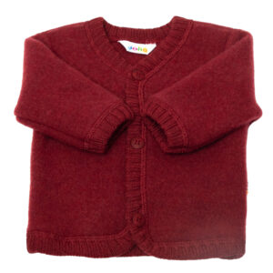 Joha Wollfleece Jacke bordeaux