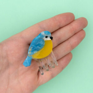 Coucou Suzette Haarklammer 'Blue Tit mini'