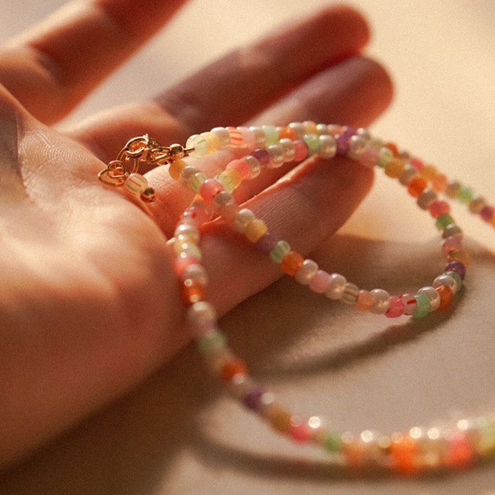 SanSan LULA fruit cocktail - kurze Kette aus Glasperlen – Bild 2