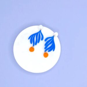 niemalsmehrohne Ohrringe 'Matisse Floral Blatt'