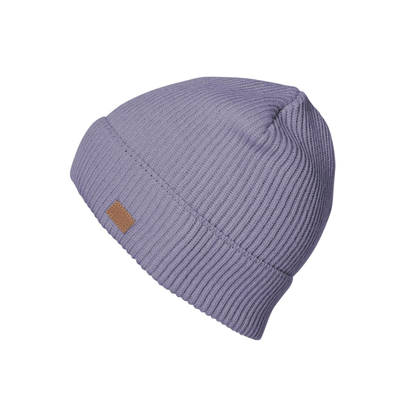 Melton Beanie Basic Gerippt 'Twilight Purple'