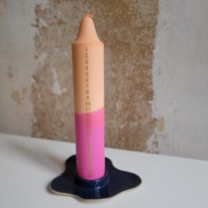 AdventskalenderKerze 'orange pink'