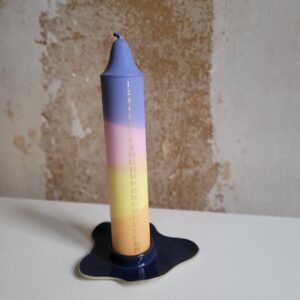 AdventskalenderKerze 'blue pink yellow orange'