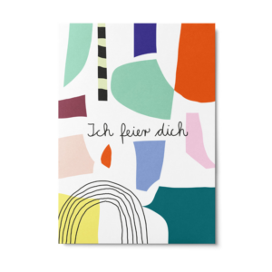 Unter Pinien Postkarte 'Feier Dich'