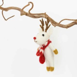 A World of Craft Weihnachtsanhänger 'Rudolf with Scarf'
