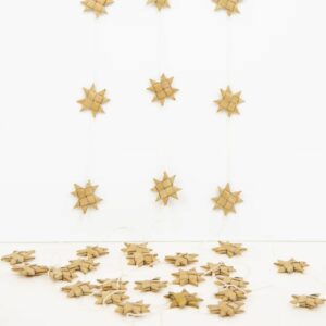 A World of Craft Girlande 'Stars on a string' (natur)
