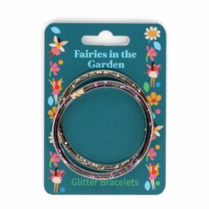 Set mit zwei Glitzerarmbändern 'Fairies in the Garden'