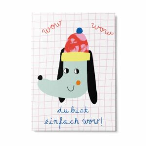 Unter Pinien Postkarte 'Du bist wow'