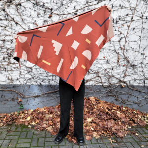 Tuch Jacquard für Erwachsene 'Organic Element ' sienna