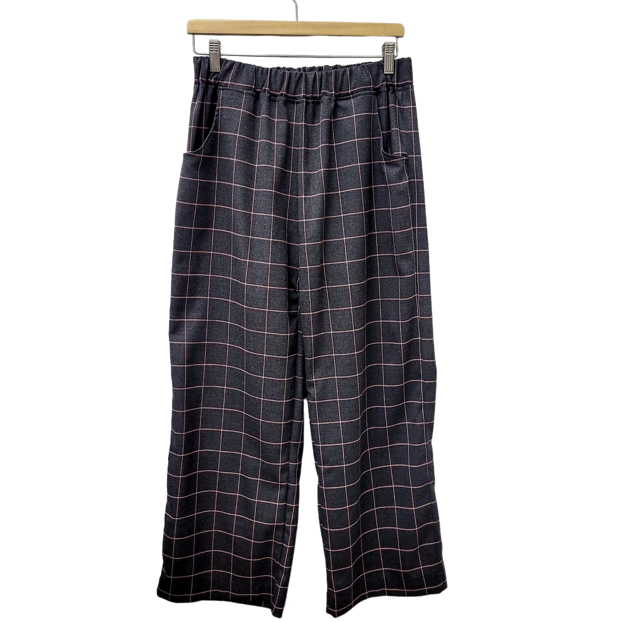 CORDULA Culotte Ladies FLANELL GRID Grau Rosa