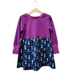 Passenkleid Quallen mit Gesicht Kinderkleid