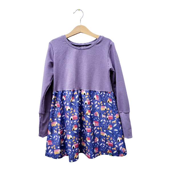 Passenkleid "Pferd und Haus" Kinderkleid